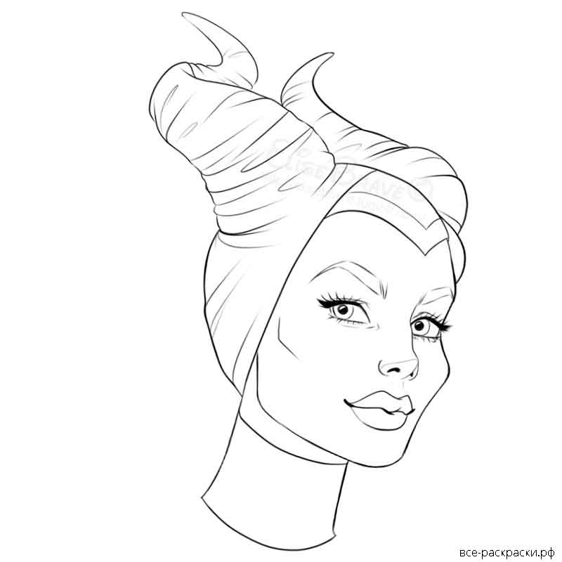 Раскраски малефисента - распечатать бесплатно для детей | gbcoloring
