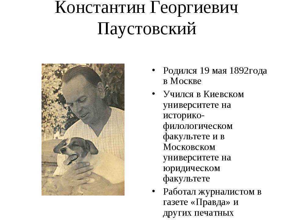 Краткое содержание рассказа «заботливый цветок» и отзыв для читательского дневника (к.г. паустовский)