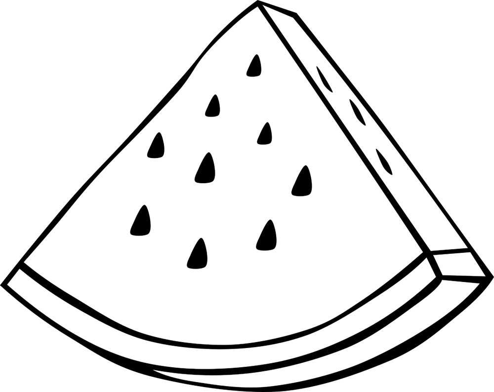 Раскраски арбуз