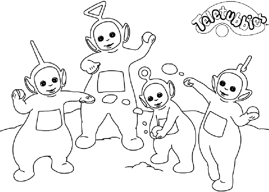 Раскраски телепузики: распечатать бесплатно для детей | gbcoloring