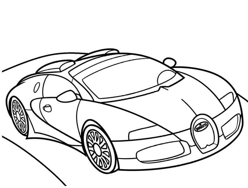 Лучшие раскраски bugatti для детей