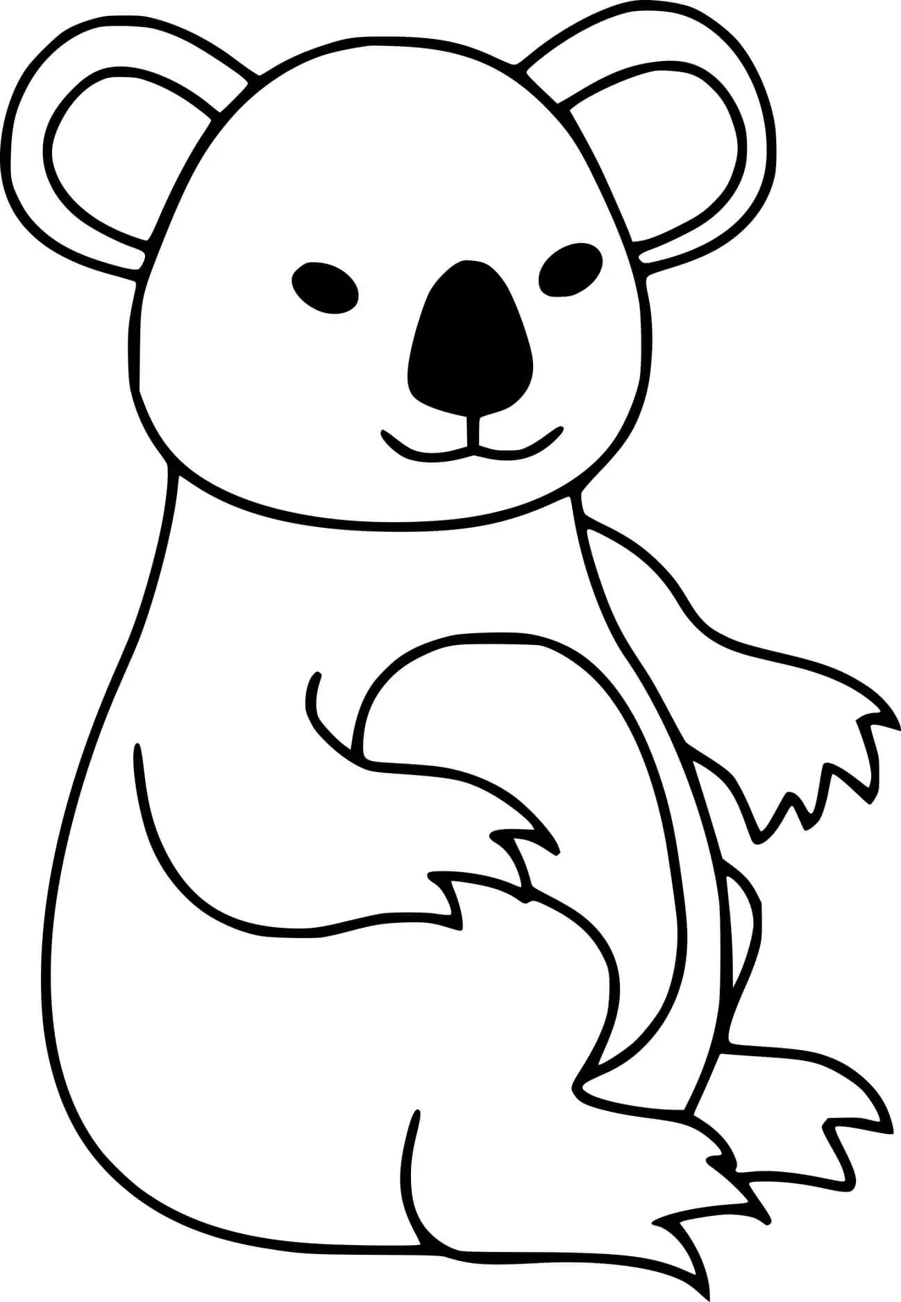 Раскраски коала бесплатно для печати - gbcoloring