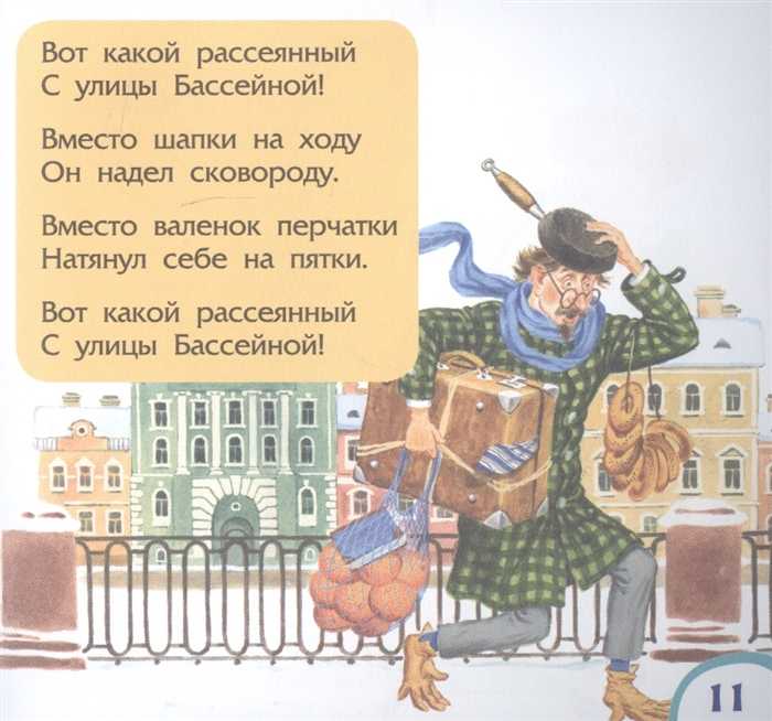 Слушать стих Маршака Человек рассеянный и другие его произведения можно абсолютно бесплатно Вот какой рассеянный с улицы Бассейной