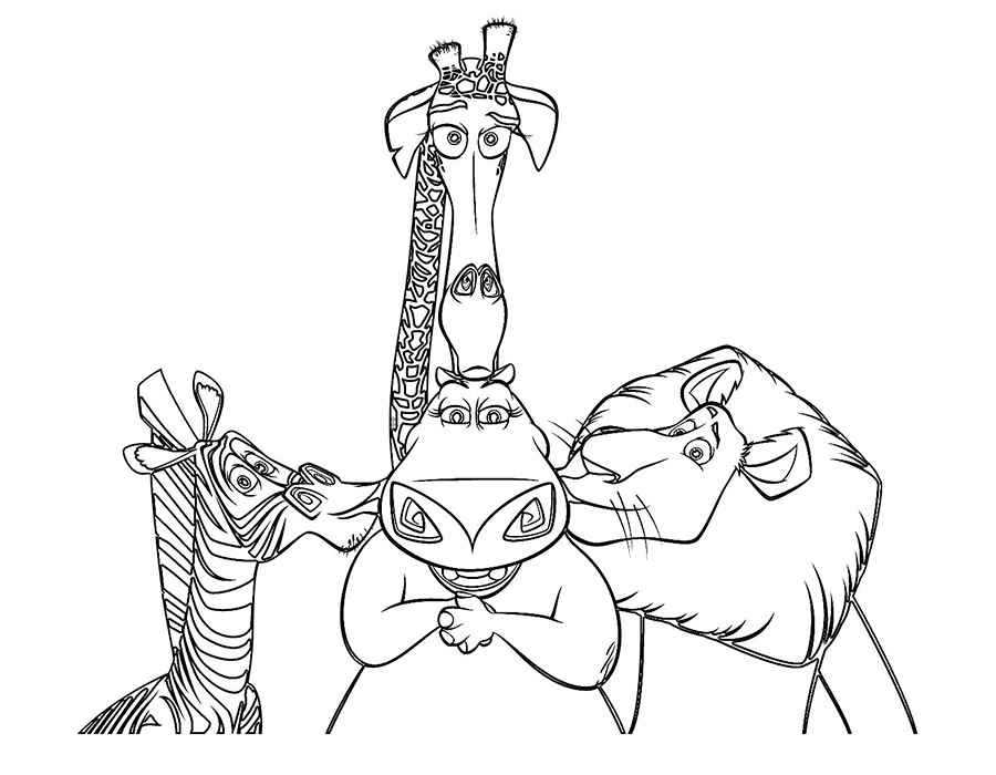 Лучшие раскраски мадагаскар для детей - gbcoloring