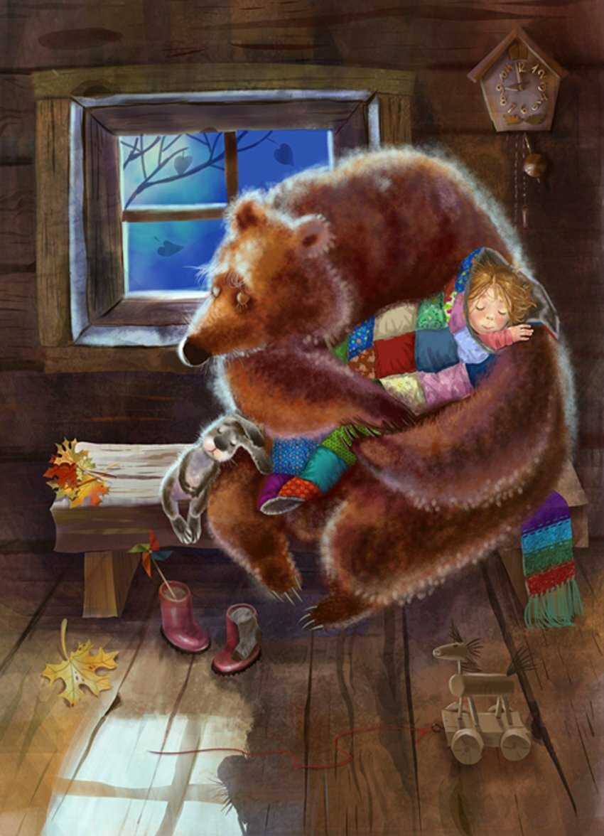Медведь, собака и кошка