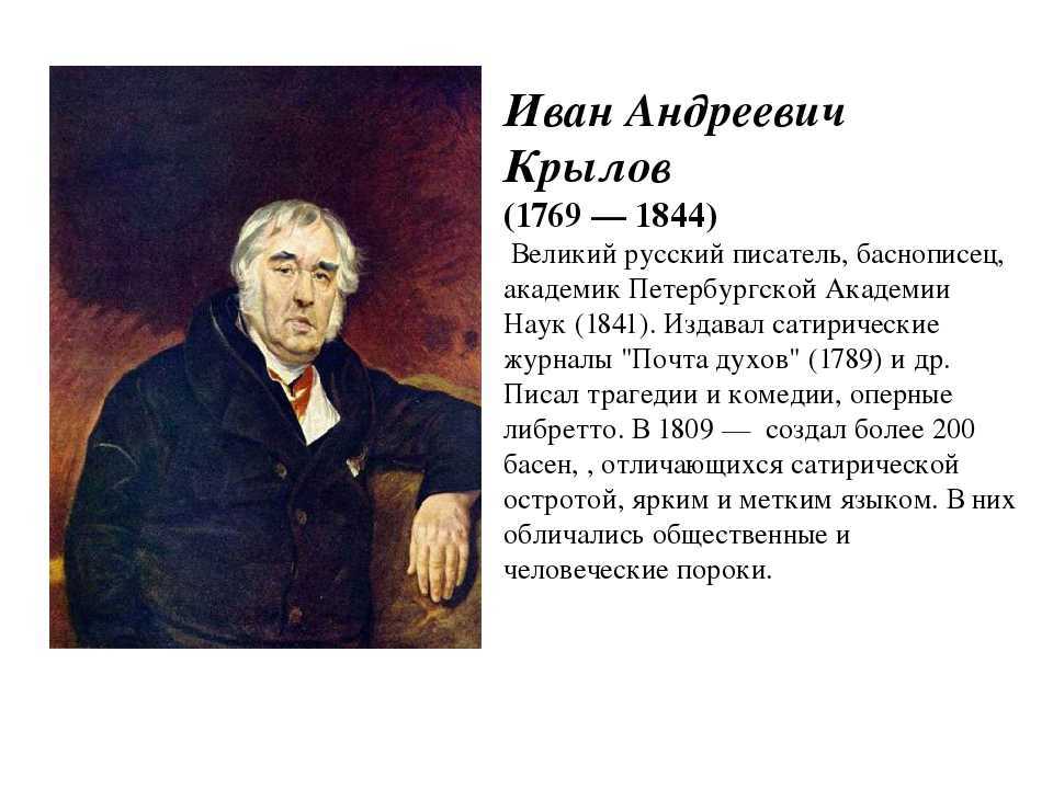 Урок 6: басни крылова - 100urokov.ru