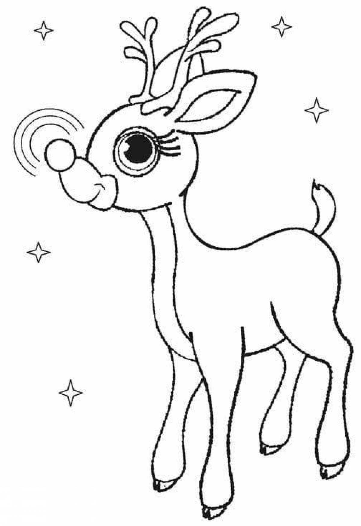 Раскраски олени - для печати - kids drawing hub