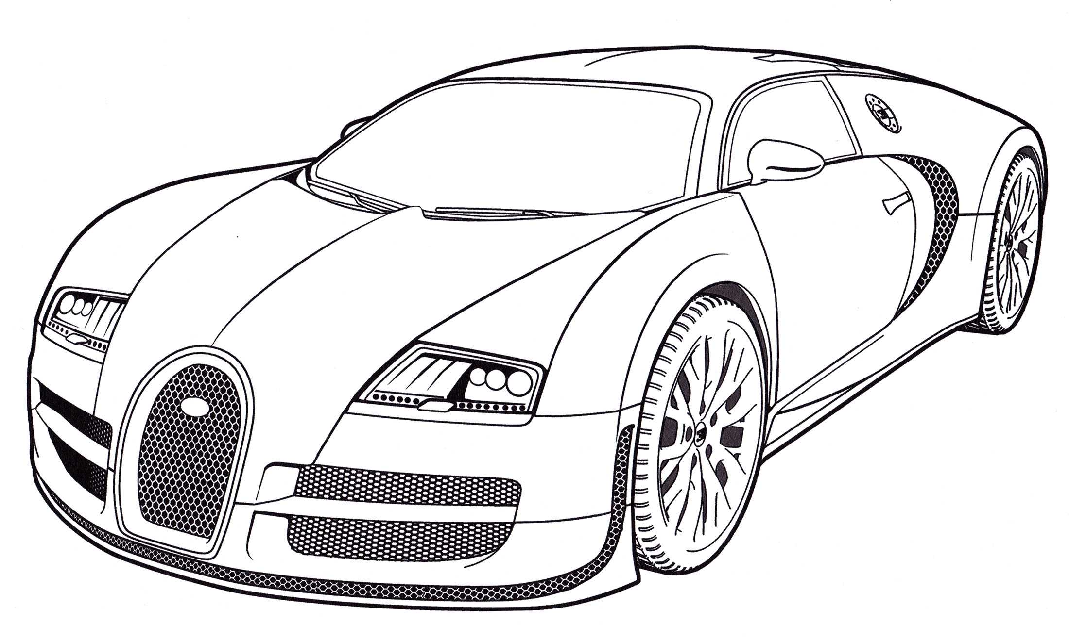 Лучшие раскраски bugatti для детей