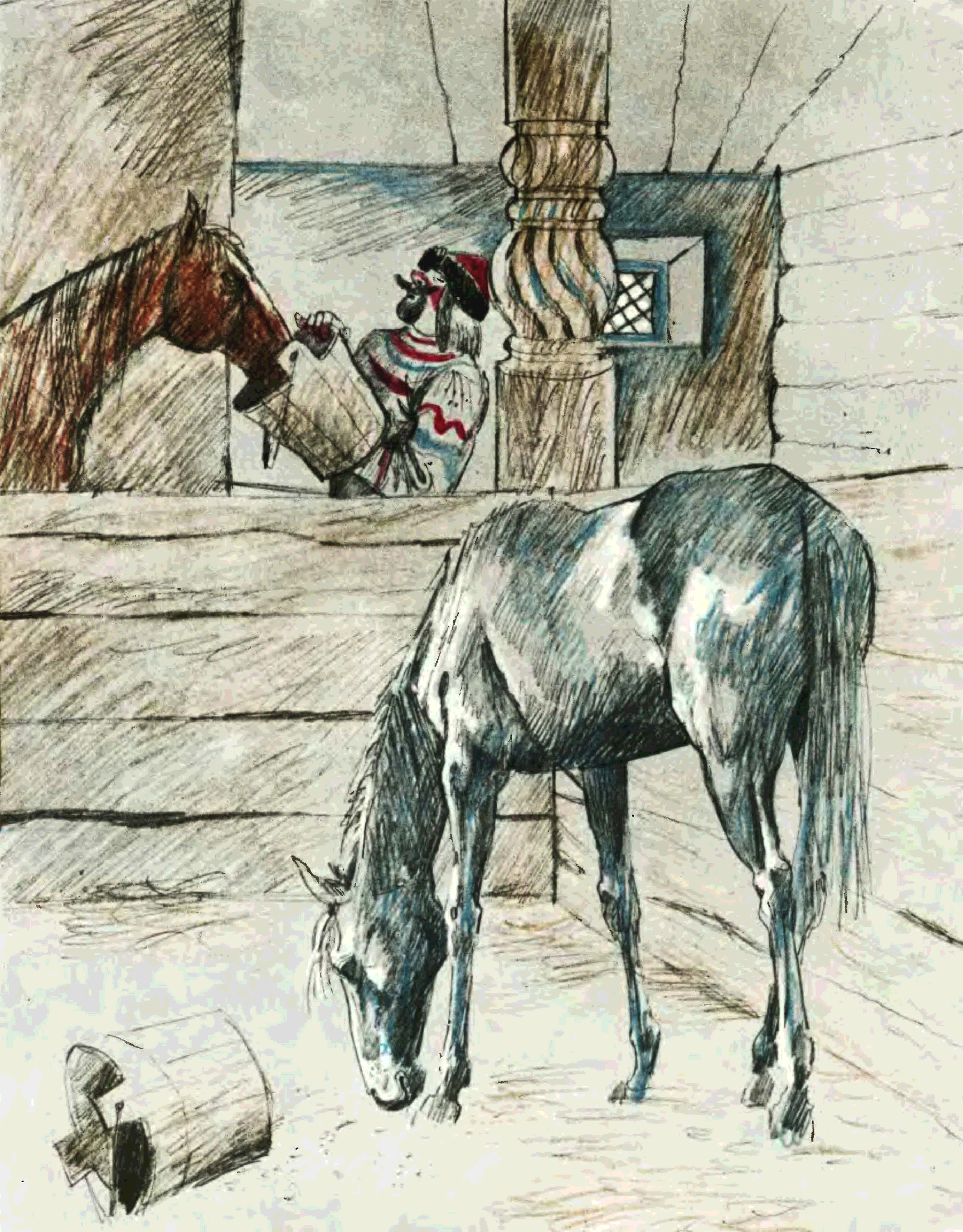 Произведение про коня. К Д Ушинский слепая лошадь. К. Д. Ушинского «слепая лошадь»..