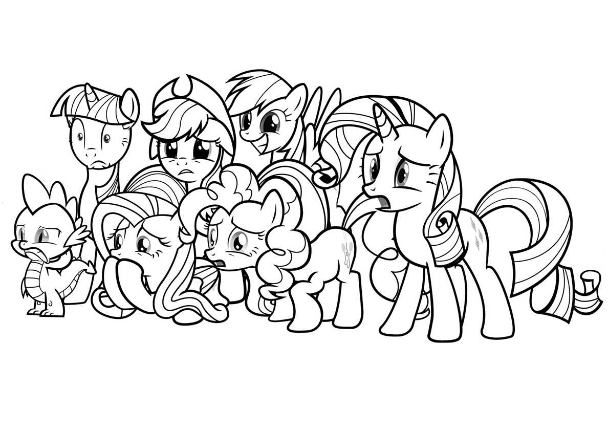My little pony – мой маленький пони раскраски